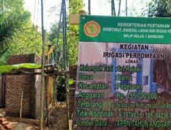 Diduga Ketua Poktan Rangkap Jabatan sebagai Ketua UPKK Proyek Irigasi Perpompaan Desa Bama,