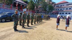 Intensifkan Persiapan Jelang HUT ke-81 RI, Personel Kodim 1310/Bitung dan Pasukan 45 Gelar Latihan Paskibraka Hari Kedua